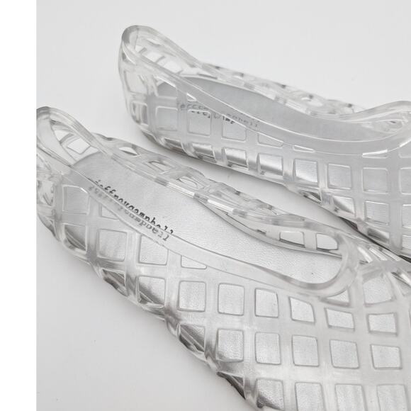 Jeffrey Campbell Jellz Slip-On Flat Shoes Women's Clear Silver Size US8 EU39 - Picture 9 of 12